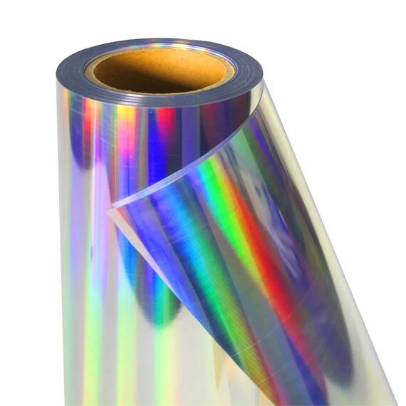 Folie HOLOGRAFICA pentru colantare elemente auto, 200g/mp, printabila Pigment, Laser, Solvent, UV (3m x 60cm) - - Roveli