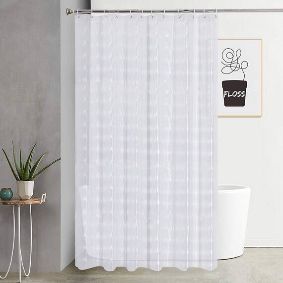 Perdea de dus semitransparenta din PEVA, dimensiune 180 x 180 cm - - Roveli