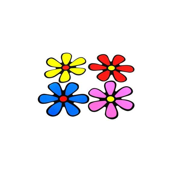 Set 10 abtibilduri  "FLORICELE"  8cm Cod: TZ-004 - - Roveli