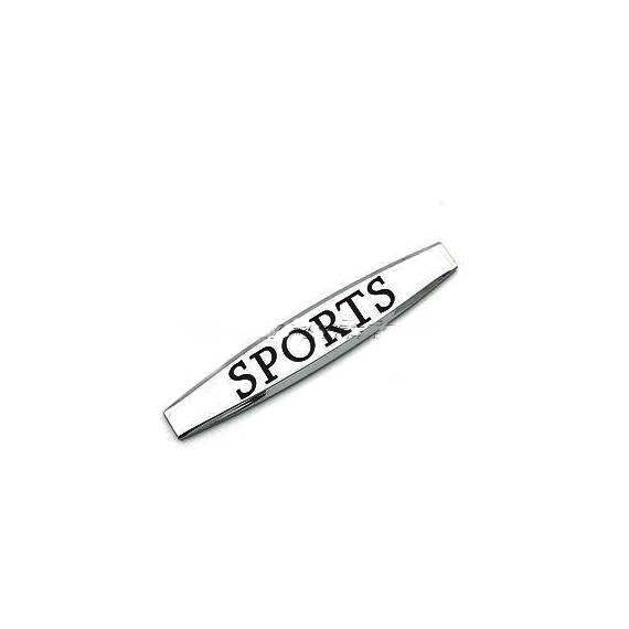 Emblema "SPORTS" culoare Crom  Cod: YZB-71 - - Roveli