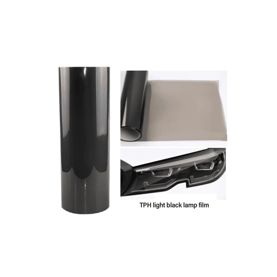 Folie protectie faruri/stopuri material TPH Light Black PREMIUM  60x60cm  Cod: LM-TPH04 - - Roveli