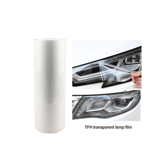 Rola folie protectie faruri/stopuri material TPH Transparenta PREMIUM  0.6x10m Cod: LM-TPH01 - - Roveli