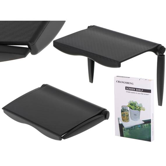 Etajera TV / Monitor din ABS, reglabila, dimensiune 15.5 x 11.5 cm - - Roveli