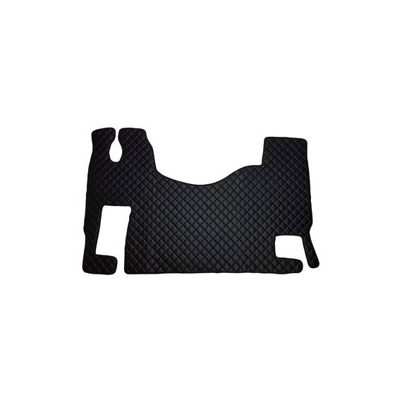 Covor auto imitatie piele dedicat Camion Mercedes Actros MP3,podea plată ,Cutie automata Negru/Rosu Cod:LUX-713 - - Roveli