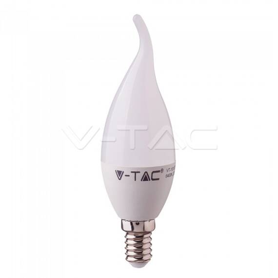 Bec LED Cip SAMSUNG 5.5W E14 Plastic Lumanare flacara 4000K COD: 118 - - Roveli