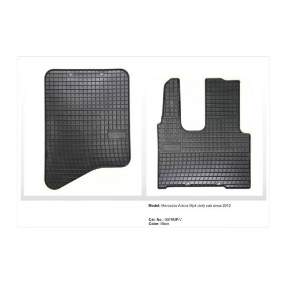 Covoare cauciuc MERCEDES ACTROS Mp4 2008-2012 (cabina mare) ( 0078MPIV, P110 ) - - Roveli