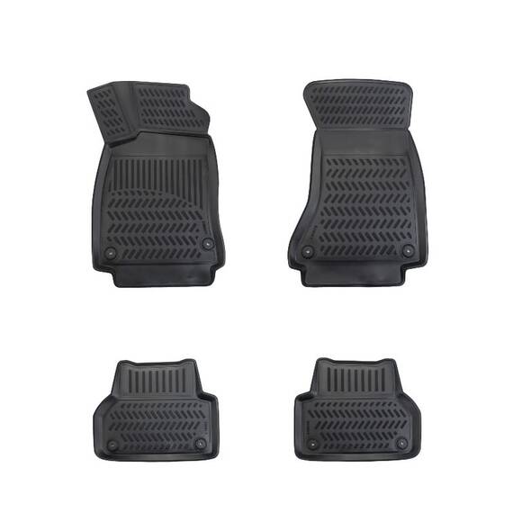 Covoare cauciuc stil tavita Audi A4 B9 2015-> ( Cod: 3D AP-1150 , A80 ) - - Roveli