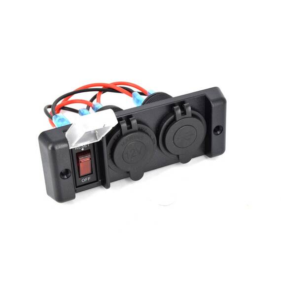 Panou intrerupator cu mufa bricheta si USB SP-030 12V - - Roveli