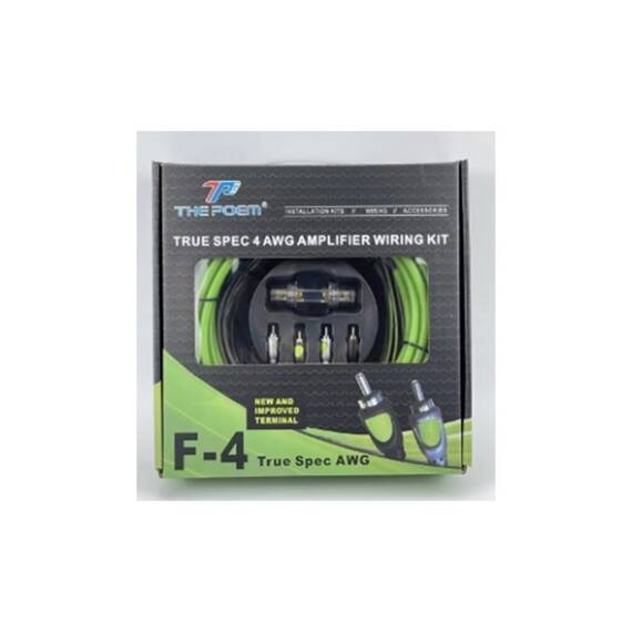 Set cablu+siguranta pentru subwoofer PROFESIONAL Cod:F4-4G - - Roveli