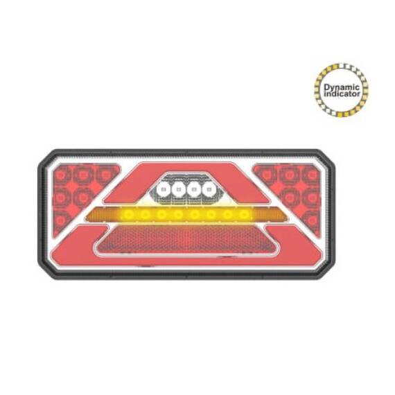 Lampa stop camion LED cu semnalizare dinamica SL-5015 12-24V - - Roveli