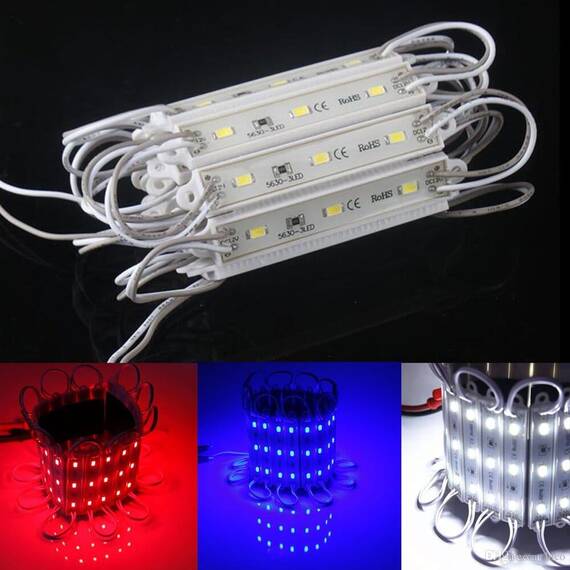 Modul 3 SMD 5730 0.72W 12V lumina rosie - - Roveli
