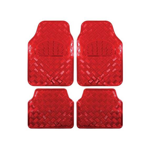 Covor auto  interior aluminiu rosu Cod:SR-L002 - - Roveli