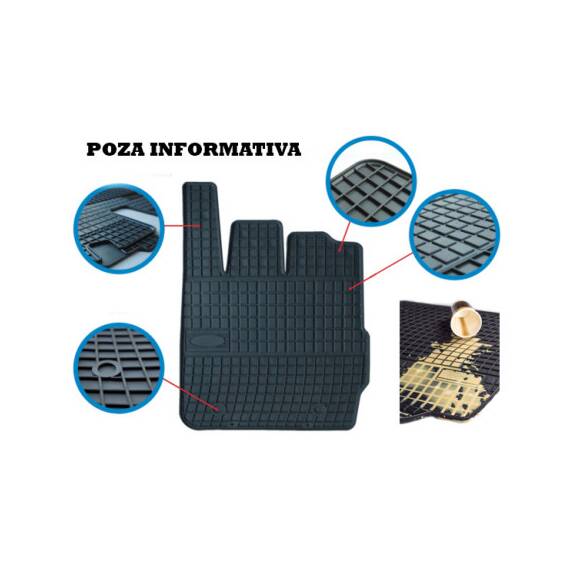 Covoare cauciuc Smart ForTwo 2007-2015 ( 547358 P60 ) - - Roveli