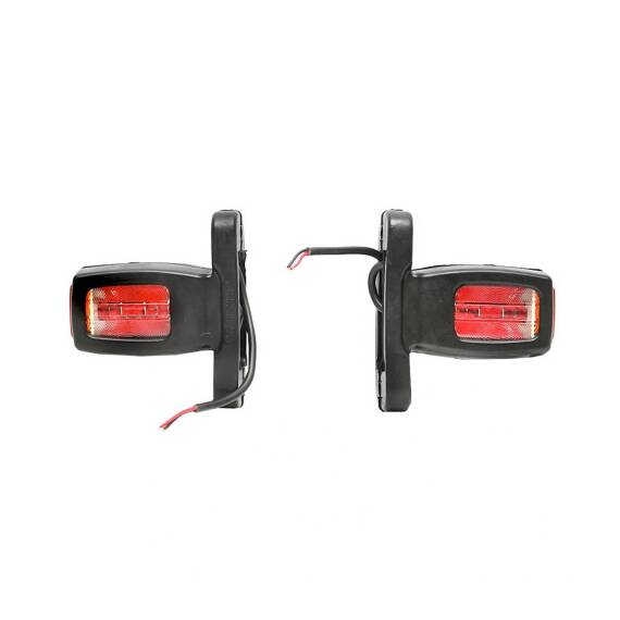 Lampa laterala de gabarit FR0130 cu LED 12/24V, Rosu-Alb-Galben Cod: BK69452 - - Roveli