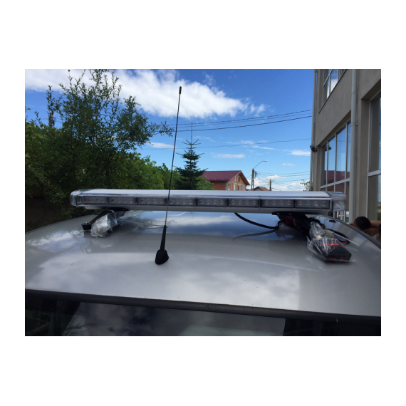 Bara Rampa girofare cu LED-uri 12v/24v lumina albastra COD: ART24 - - Roveli