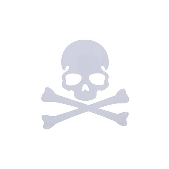 Abtibild  " TOXIC " alb reflectorizant Cod:DZ-73 - - Roveli