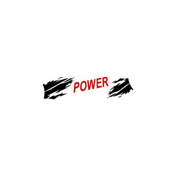 Abtibild " POWER " Rosu  Cod:AN13 - - Roveli
