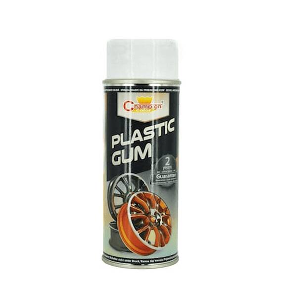 Spray vopsea cauciucata ALB Plastic Gum  Champion Cod:RAL 9003 - - Roveli