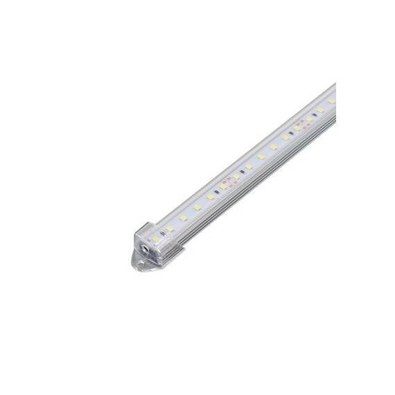 Banda led rigida 5630 korea chip cu profil 886AL 1m. 12V. Lumina ROSIE 6000k 18W.  Cod: ALSZ05 R - - Roveli