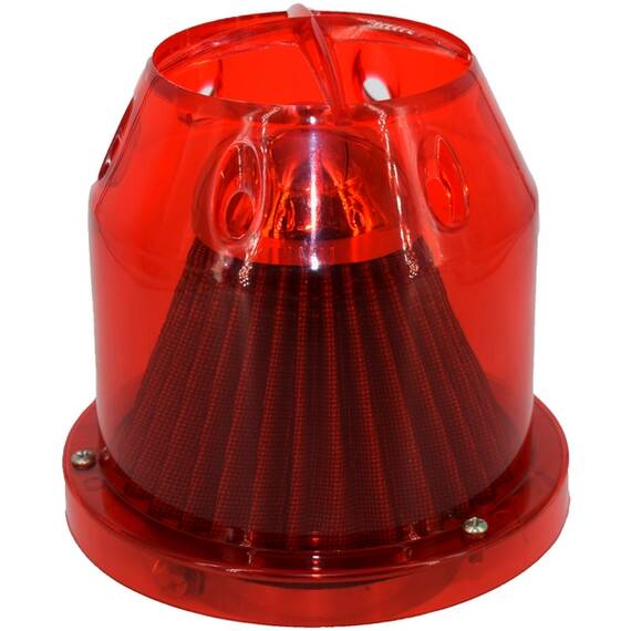 Filtru aer tuning cu carcasa rosie - - Roveli