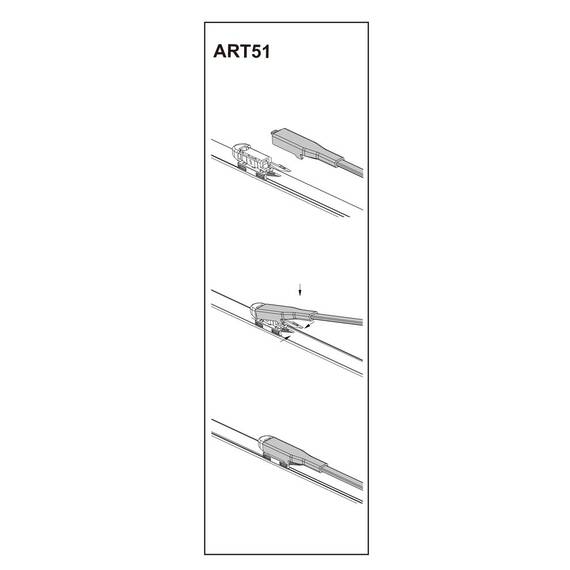 Stergator parbriz pasager MINI Countryman (R60) 06/2010➝ COD:ART51 20" - - Roveli