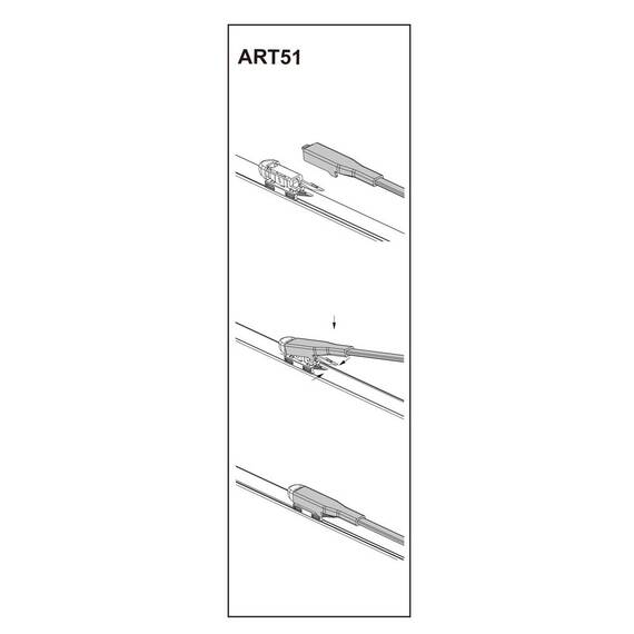 Stergator parbriz pasager MINI Countryman (R60) 06/2010➝ COD:ART51 20" - - Roveli