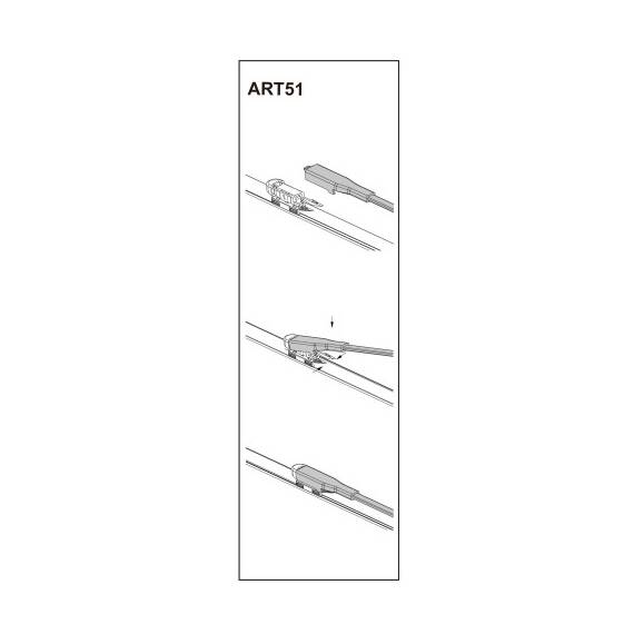 Stergator parbriz pasager MERCEDES-BENZ VANEO (414) 10/2004➝ COD:ART51 26" - - Roveli