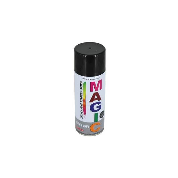 Spray vopsea MAGIC NEGRU LUCIOS 400ml Cod:039 - - Roveli