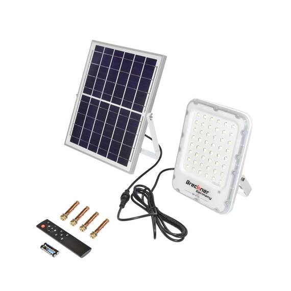 Lampa iluminat 100W cu panou solar 12W Breckner Germany  BK87438 - - Roveli