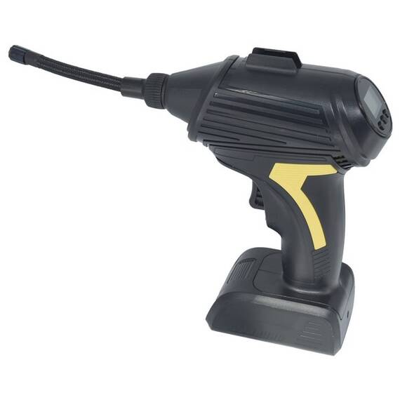 Compresor aer cu acumulator si manometru digital 12V. COD: 8366 - - Roveli