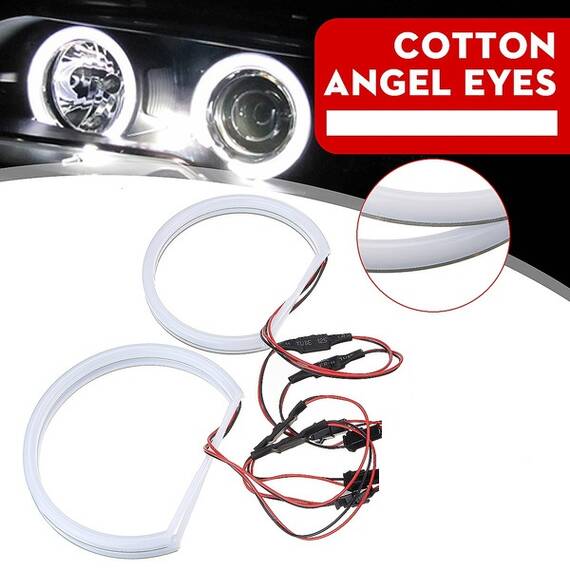 Angel Eyes COTTON compatibil BMW E46 cu lupa, E36/E38/E39 COD: H-COT-W01 - - Roveli