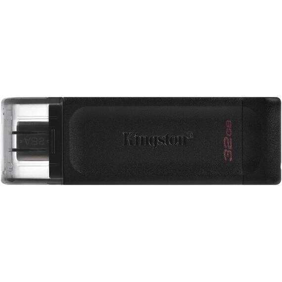 Memorie USB Kingston Type-C DataTraveler 70 32GB USB 3.2 Black - - Roveli