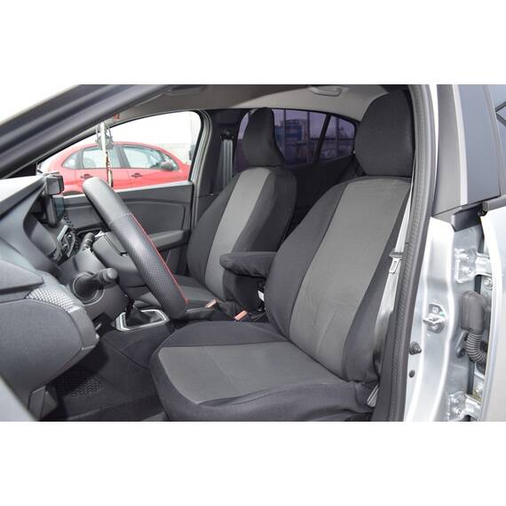 Huse scaun ART PREMIUM Dacia Logan III Berlina - ACCES si ESSENTIAL 2020 -> fara cotiera, cu decupaj airbag - - Roveli