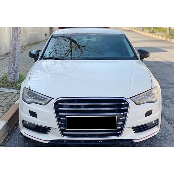 Capace oglinda tip BATMAN compatibile cu Audi A3 8V - 8V FL 2012-2019 negru lucios Cod:BAT10003 - - Roveli