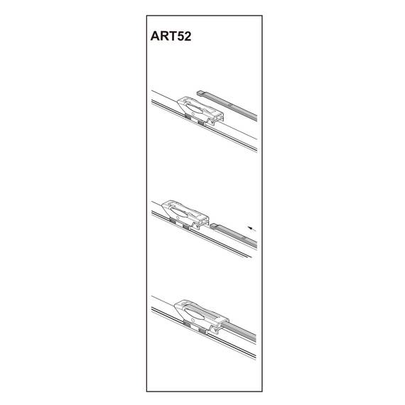 Stergator parbriz pasager DACIA Logan II LS8 (NEW) 03/2015 - 2021 COD:ART52 19" - - Roveli