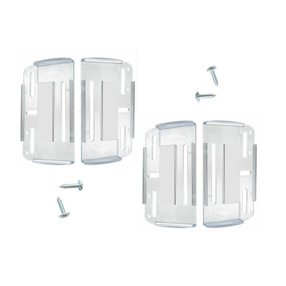 Suport numar inmatriculare SLIM TRANSPARENT 4buc./set - - Roveli
