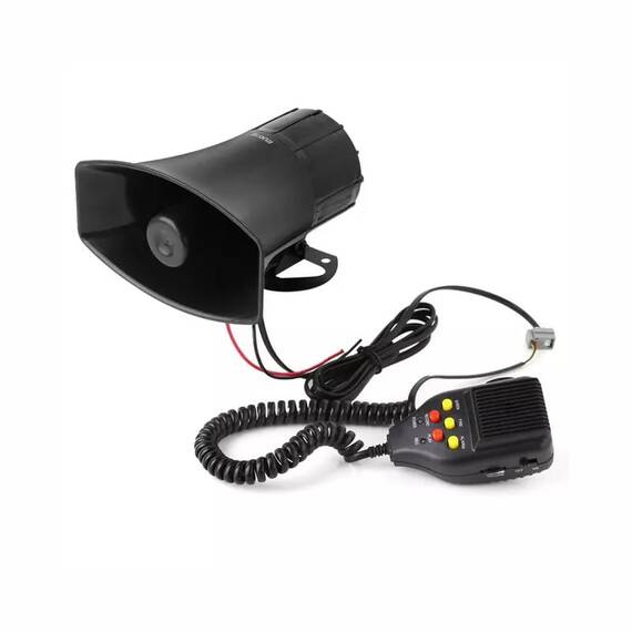 Sirena 3 melodii cu microfon si functie de inregistrare 12 V - - Roveli