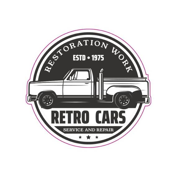 Abtibild "RETRO CARS" Cod: TAG 021 / T2 - - Roveli
