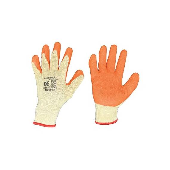 Manusi de protectie bumbac- latex ,Marimea 10 BK90008 - - Roveli