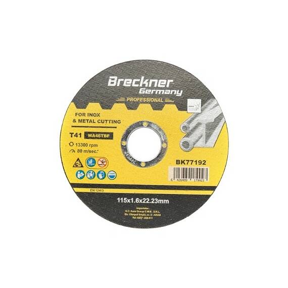 Panza disc flex pentru taiat si polizat inox T41 115x1.6x22mm  Cod: BK77192 - - Roveli