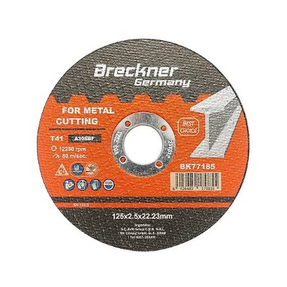 Panza disc flex pentru taiat si polizat metal T41 125x2.5x22mm Cod: BK77185 - - Roveli