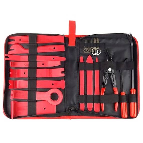 Trusa pentru demontat interioare auto, 19 piese,Cod:1901 - - Roveli