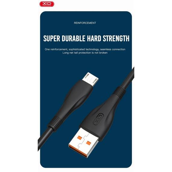 Cablu pentru incarcare 6A Quick Charge si transfer date Micro USB  COD: XO-NB185-M - - Roveli