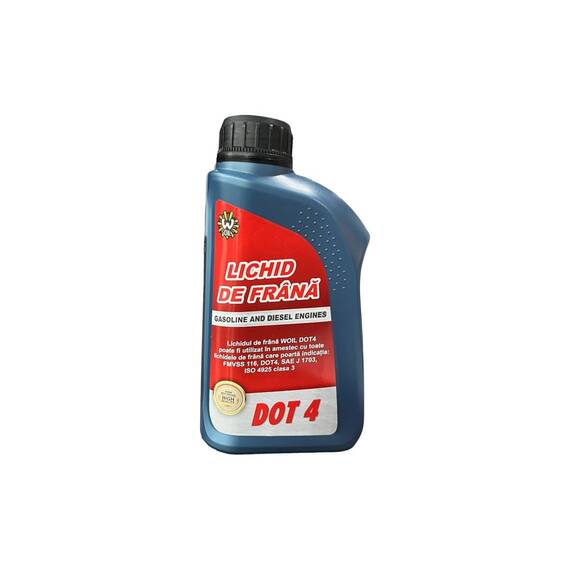 Lichid de frana DOT 4  WOIL  500 ml - - Roveli