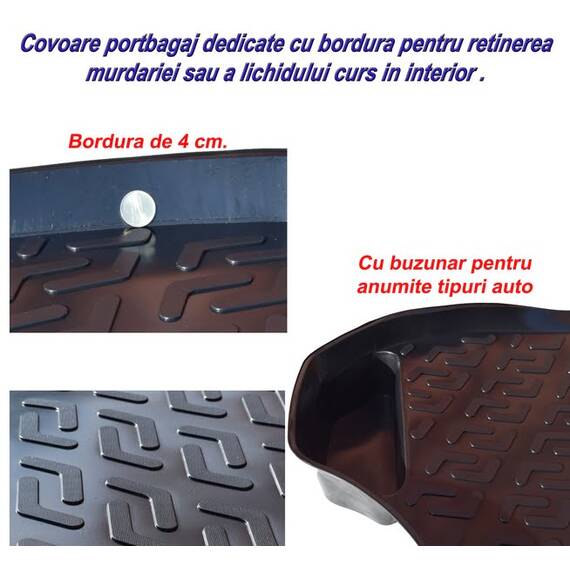 Covor portbagaj tavita Mercedes V Class / Vito   W447 2014->( PB 72502  PBA4) - 2- Roveli