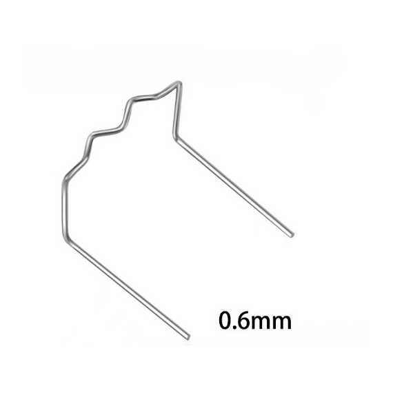 Set 100 cleme pentru pistol de reparat obiecte din plastic 0.6mm Cod:K18028-12 - - Roveli