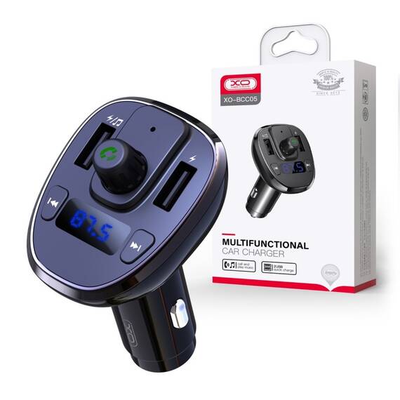 Modulator MP3 SMART cu functie handsfree auto Bluetooth si incarcator auto 18W 12V-24V Cod: XO-BCC05 - - Roveli