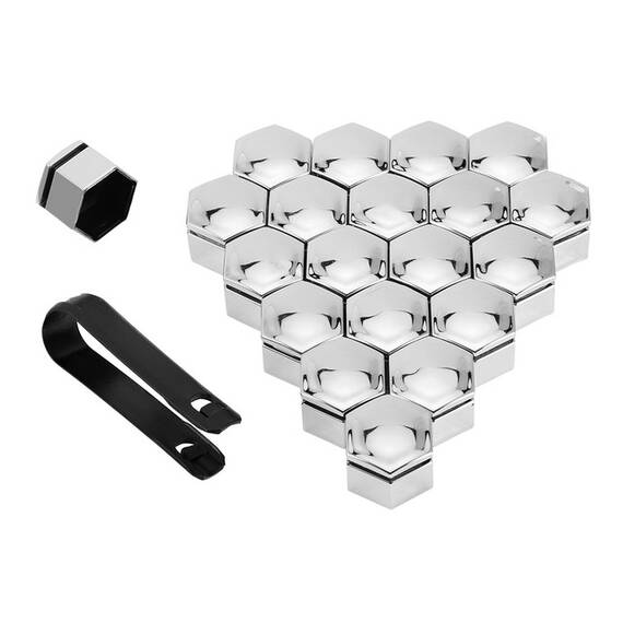 Set capace prezoane cu cheie PREMIUM  Culoare: crom /21" Cod: 15696-21PC - - Roveli
