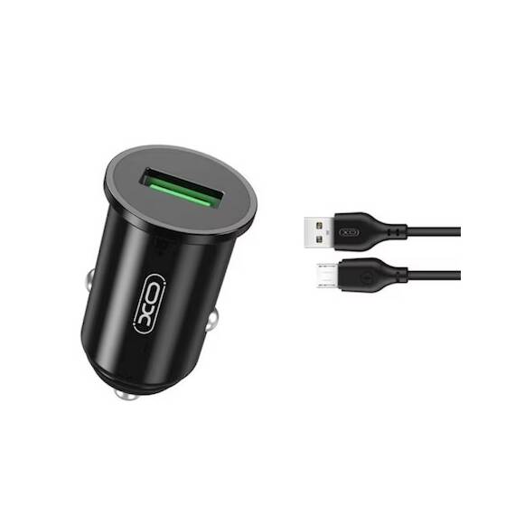 Incarcator auto Quick charge QC3.0 18W + cablu Micro USB  Cod: XO-TZ12B - - Roveli