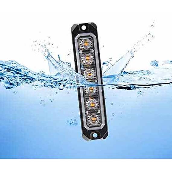Lampa LED profesionala  stroboscopica 12V-24V  Cod: PZ-106T - Portocalie - - Roveli